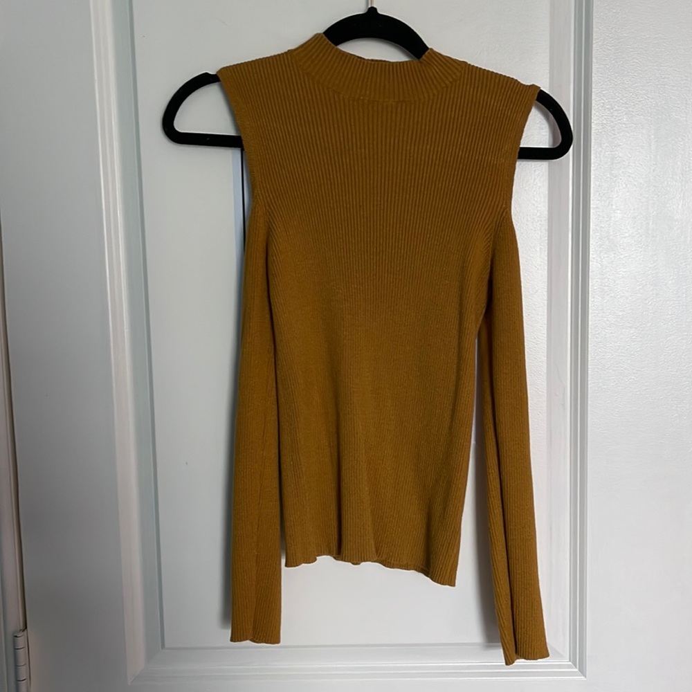 Neck High Long Sleeve Top